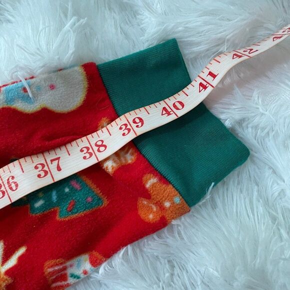 Kids Ginger Bread Hoodie One Piece in Orange and Red Holiday Comfy - Picture 4 of 8